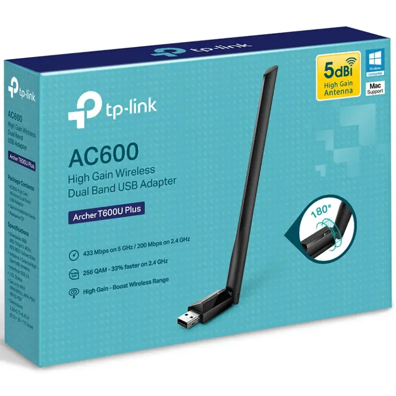 Мережевий адаптер TP-Link Archer T600U Plus