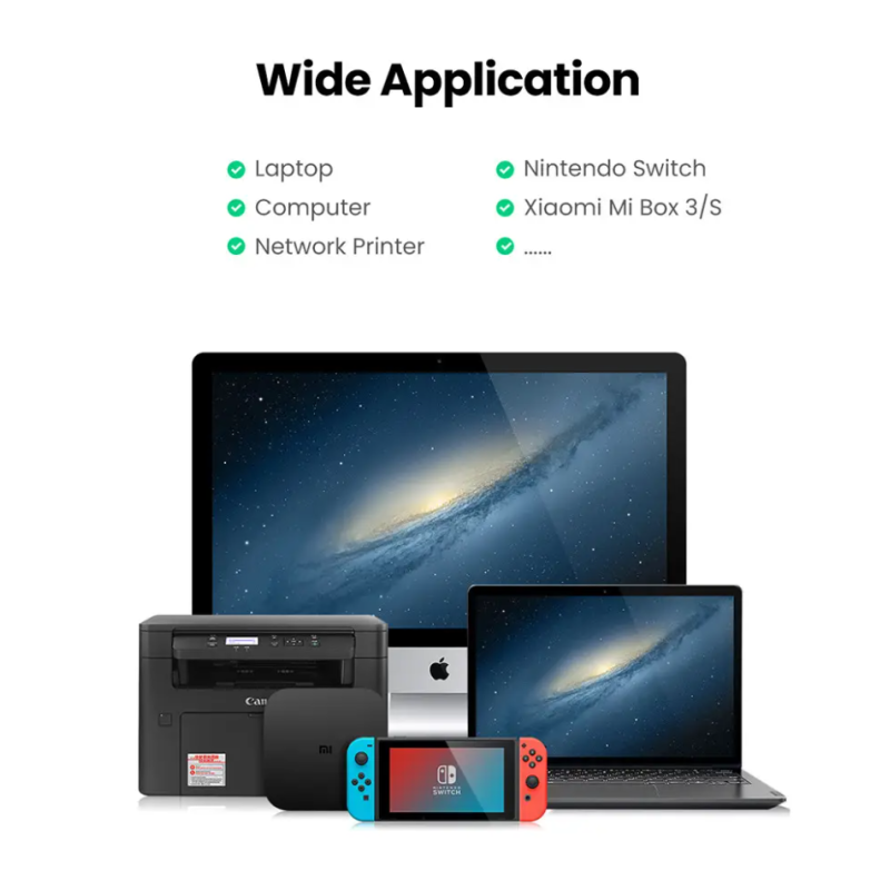 Мережевий адаптер UGREEN CM199 USB-C to Ethernet Adapter Grey (50737)