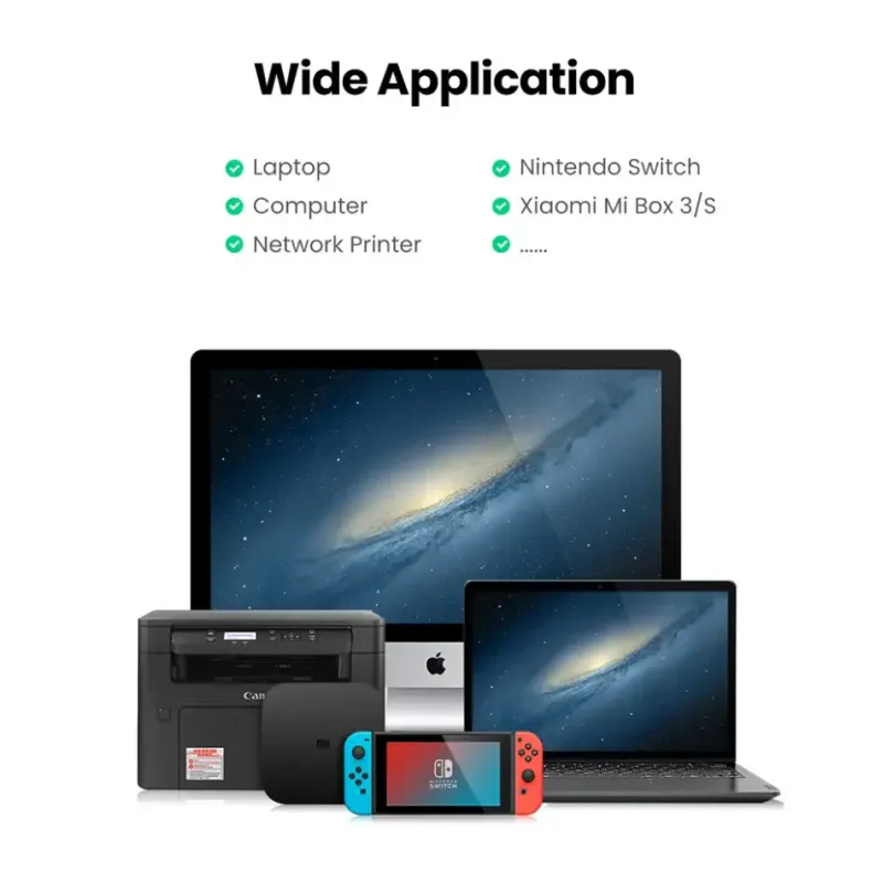 Сетевой адаптер UGREEN CM199 USB-C to Ethernet Adapter Grey (50737)
