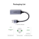 Мережевий адаптер UGREEN CM209 USB 3.0 Grey (50922)