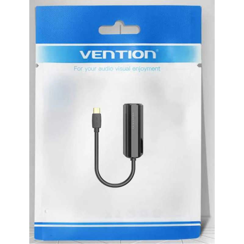 Мережевий адаптер Vention USB-C to Gigabit Ethernet Adapter Black (CFBBB)