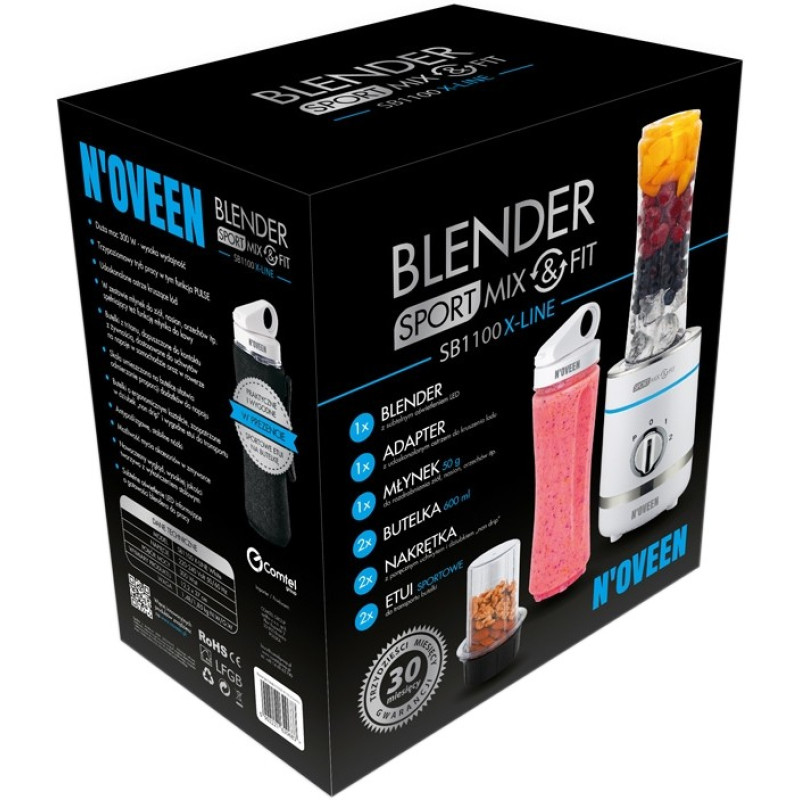 Блендер N'oveen Sport Mix & Fit SB1100 Xline white