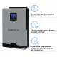 Гибридный инвертор Solarverse Ampere 5kW 48V 1 MPPT 220V Однофазний (SV5048A)