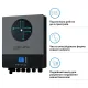 Гібридний інвертор Solarverse Ampere Double 8kW 48V 1 MPPT Wi-Fi 220V Однофазний (SV8048AD)