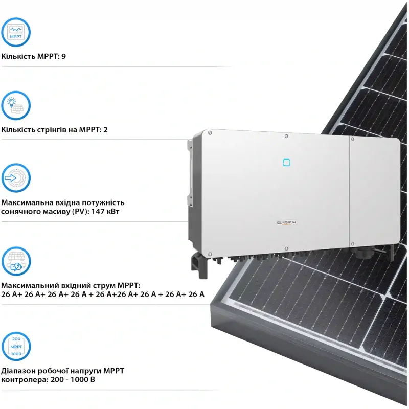 Гібридний інвертор Sungrow SG110CX-V112