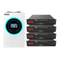 Гібридний інвертор Sako SUNON6.2K-LDY9.6K1-LFP 6.2kW 9.6kWh 4BAT LiFePO4 6000 циклів