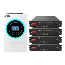 Гибридный инвертор Sako SUNON6.2K-LDY9.6K1-LFP 6.2kW 9.6kWh 4BAT LiFePO4 6000 циклів