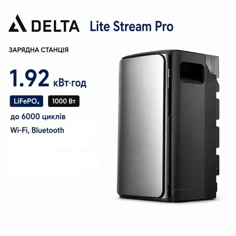 Гібридний інвертор EcoFlow DELTA Lite 1000W (Stream Pro) (EFSTREAMPRO800W-EU)