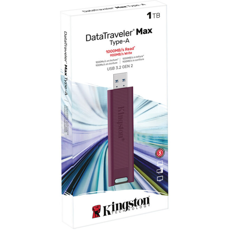 Флеш пам'ять USB Kingston 1 TB DataTraveler Max USB 3.2 Gen 2 (DTMAXA/1TB)