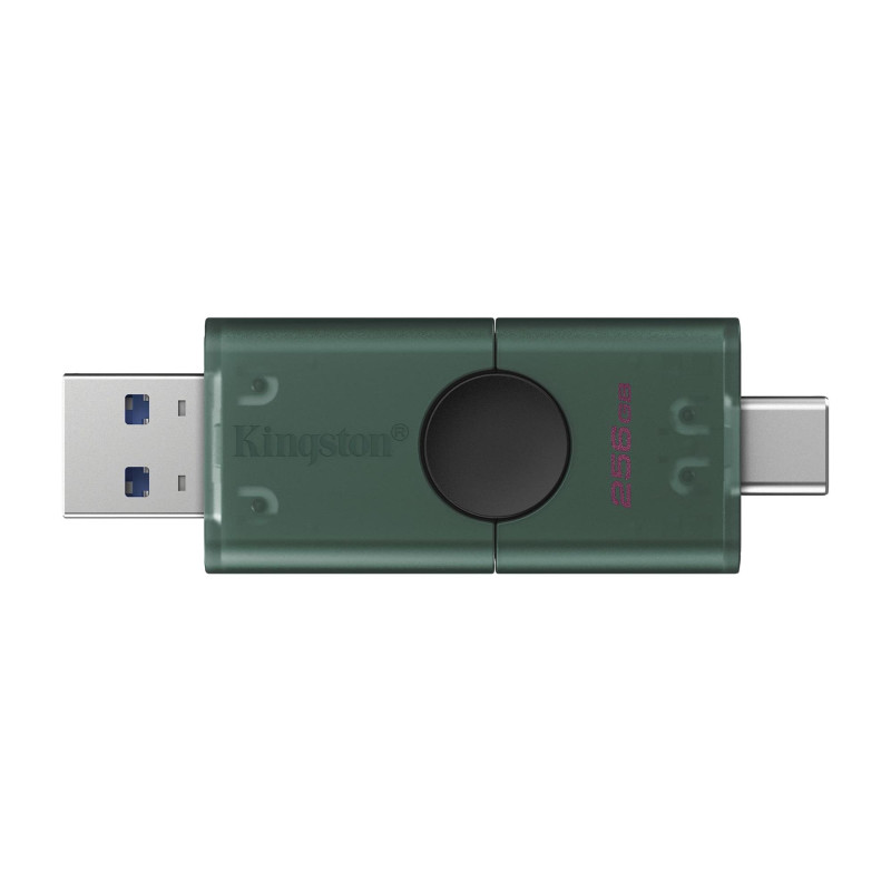 Флеш память USB Kingston 256 GB DataTraveler Duo Green (DTDEG2/256GB)