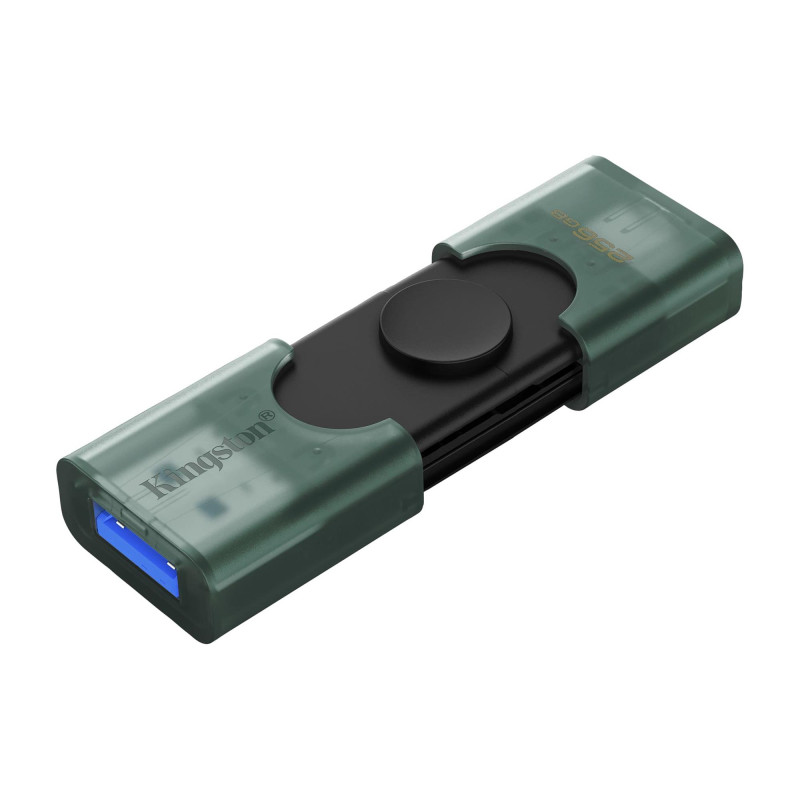 Флеш память USB Kingston 256 GB DataTraveler Duo Green (DTDEG2/256GB)