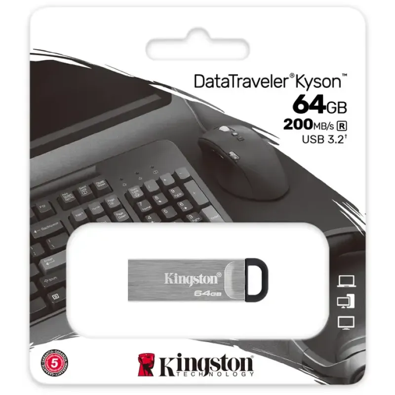 Флеш память USB Kingston 64 GB DataTraveler Kyson (DTKN/64GB)