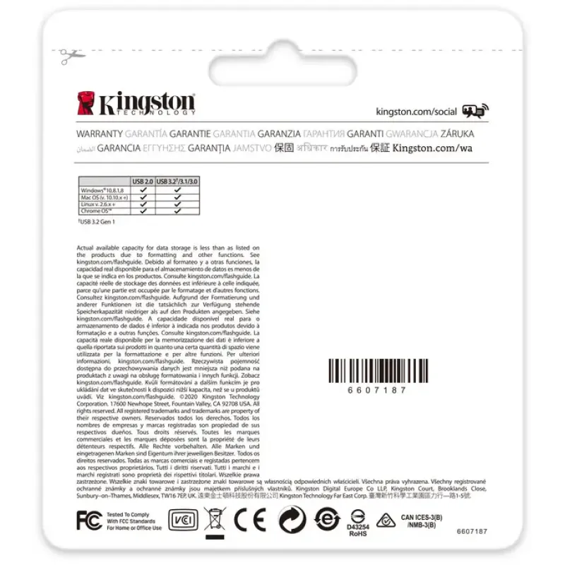 Флеш память USB Kingston 64 GB DataTraveler Kyson (DTKN/64GB)