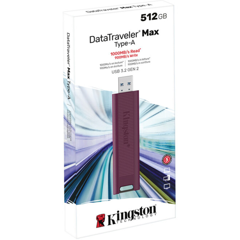 Kingston 512 GB DataTraveler Max USB 3.2 Gen 2 (DTMAXA/512GB)