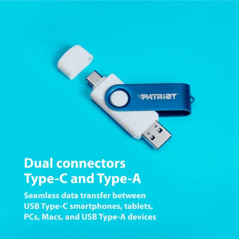 Флеш пам'ять USB PATRIOT 256 GB Xporter X550 USB 3.2 Gen 1 Type-A+C (PS256GX550AAD)