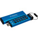 Флеш пам'ять USB Kingston 128 GB USB3.2 IronKey Keypad Blue (IKKP200C/128GB)