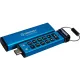 Флеш память USB Kingston 128 GB USB3.2 IronKey Keypad Blue (IKKP200C/128GB)