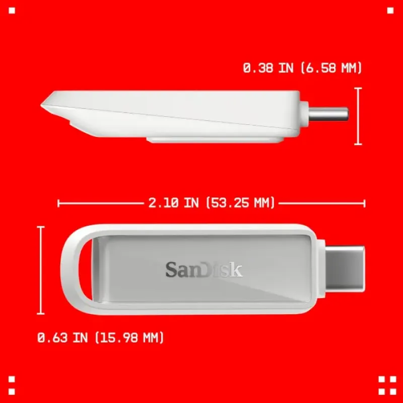 Флеш память USB SanDisk 256 GB Phone Drive USB-C Arctic White (SDIXS0N-256G-GN6NE)