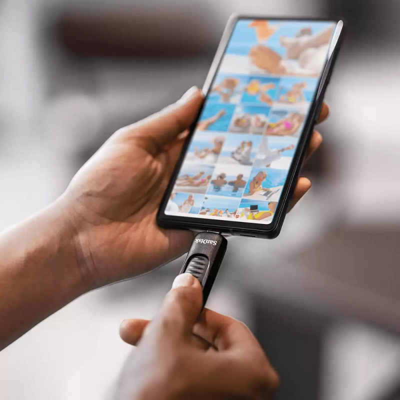 Флеш пам'ять USB SanDisk 128 GB Ultra Slider USB-C3.2 (SDCZ480-128G-G46)