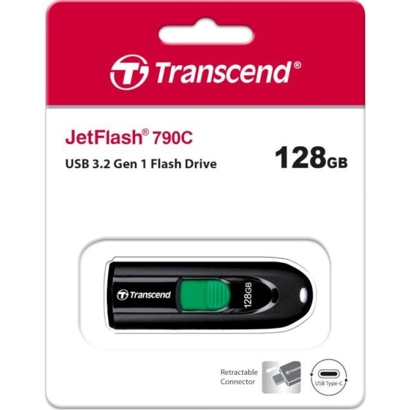 Transcend 128 GB JetFlash 790C Black (TS128GJF790C)