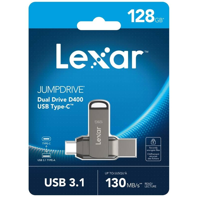 Флеш пам'ять USB LEXAR LJDD400128G-BNQNG