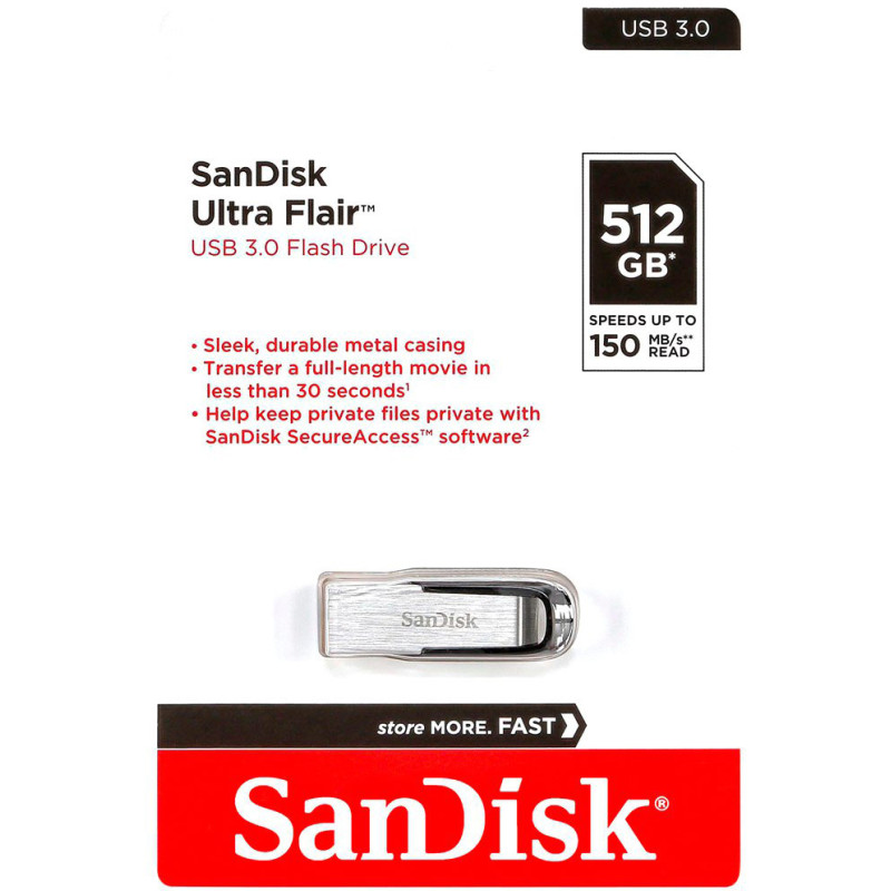 SanDisk 512 GB Ultra Flair (SDCZ73-512G-G46)