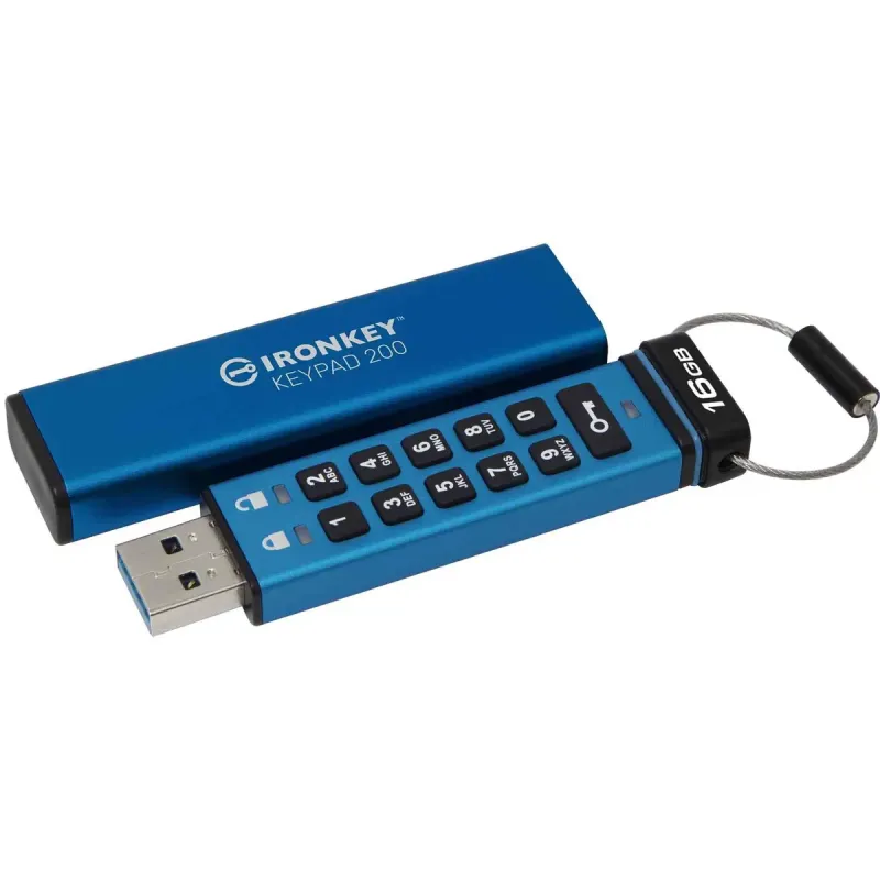 Флеш память USB Kingston 16 GB IronKey Keypad 200 (IKKP200/16GB)