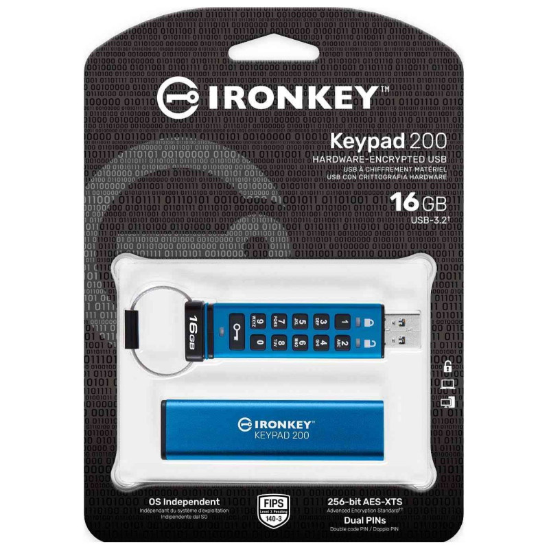 Kingston 16 GB IronKey Keypad 200 (IKKP200/16GB)