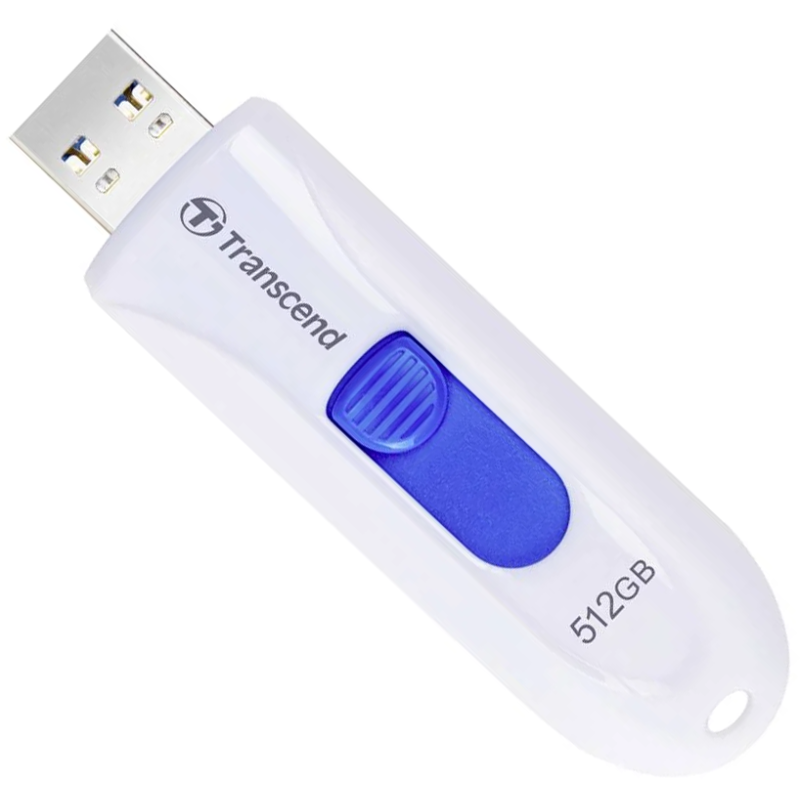 Флеш пам'ять USB Transcend 512GB JetFlash 790 White USB 3.1 (TS512GJF790W)