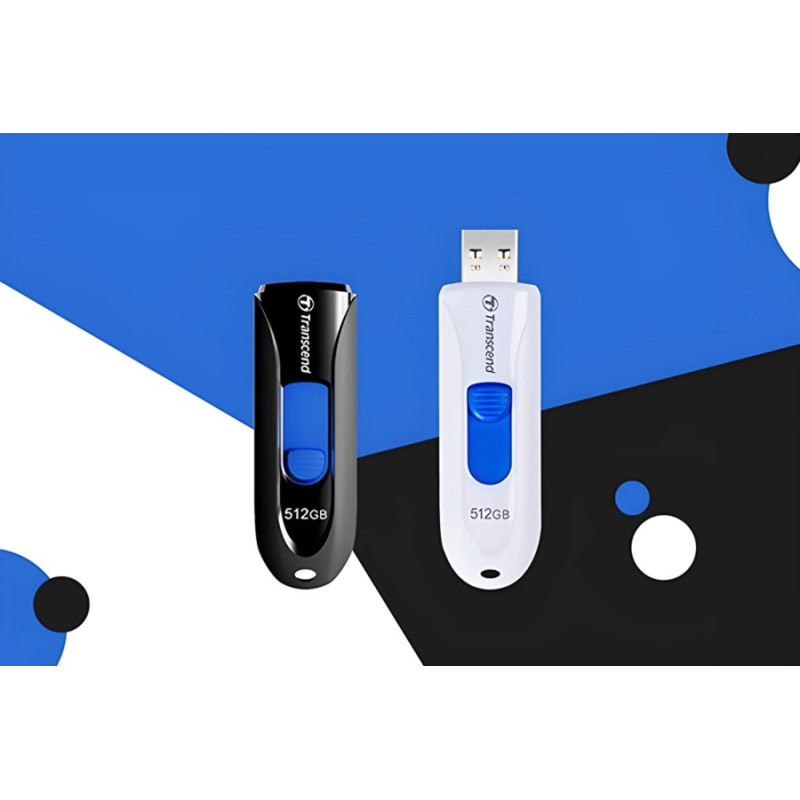 Флеш пам'ять USB Transcend 512GB JetFlash 790 White USB 3.1 (TS512GJF790W)