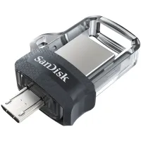 Флеш память USB SanDisk 64 GB USB Ultra Dual OTG USB 3.0 Black (SDDD3-064G-G46)