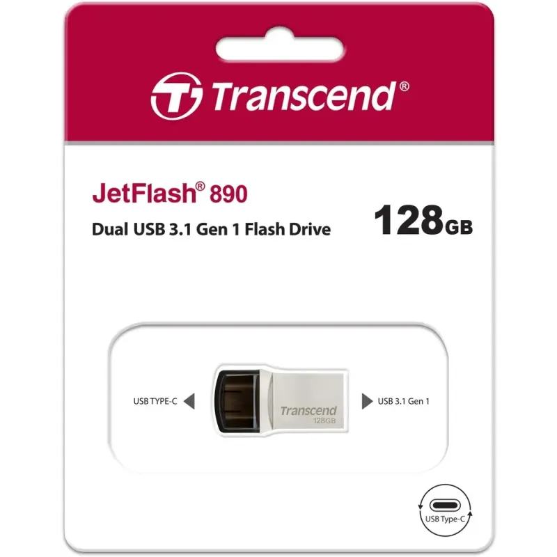 Флеш память USB Transcend 128 GB JetFlash 890 (TS128GJF890S)