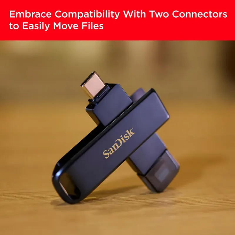 Флеш память USB SanDisk 128 GB Phone Drive Lightning/USB-C3.2 Metallic Sky (SDIXD0N-128G-GN6NE)