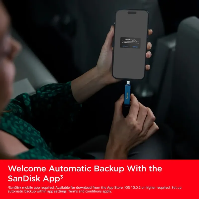 Флеш память USB SanDisk 128 GB Phone Drive Lightning/USB-C3.2 Metallic Sky (SDIXD0N-128G-GN6NE)