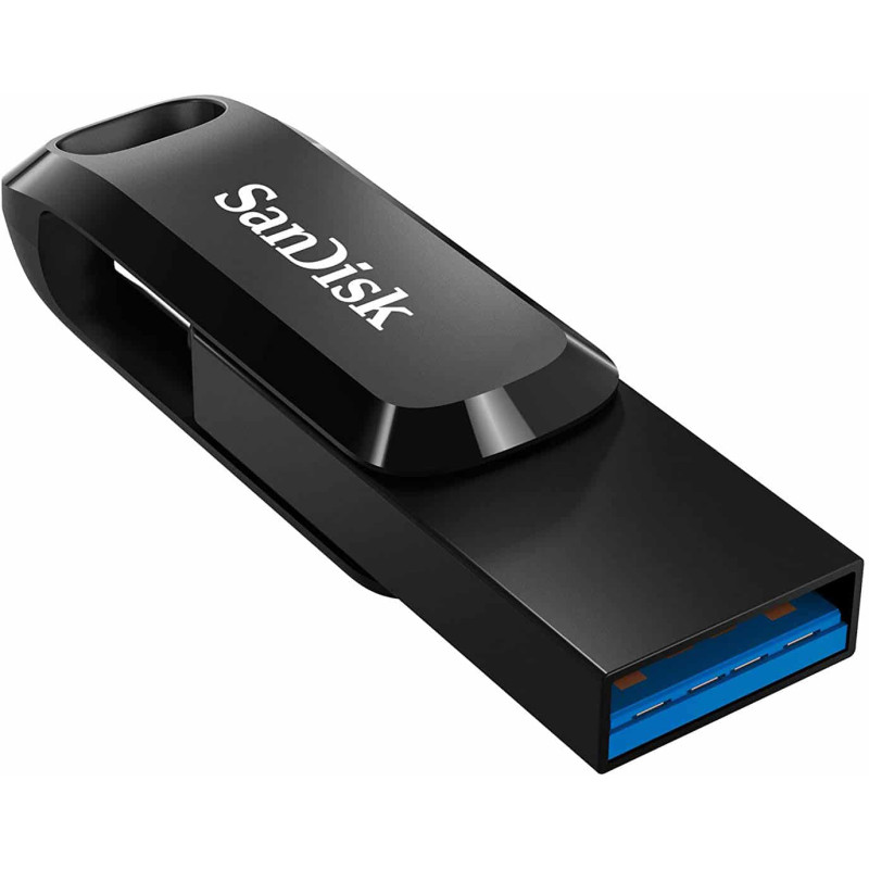 Флеш память USB SanDisk 256 GB Ultra Dual Drive Go USB 3.0/Type-C Black (SDDDC3-256G-G46)