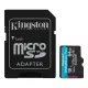 Карта памяти Kingston 64 GB microSDXC Canvas Go! Plus UHS-I U3 V30 A2 Class 10 + SD-adapter (SDCG4/64GB)