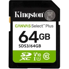 Карта памяти Kingston 64 GB SDXC Canvas Select Plus Gen3 SDS3/64GB