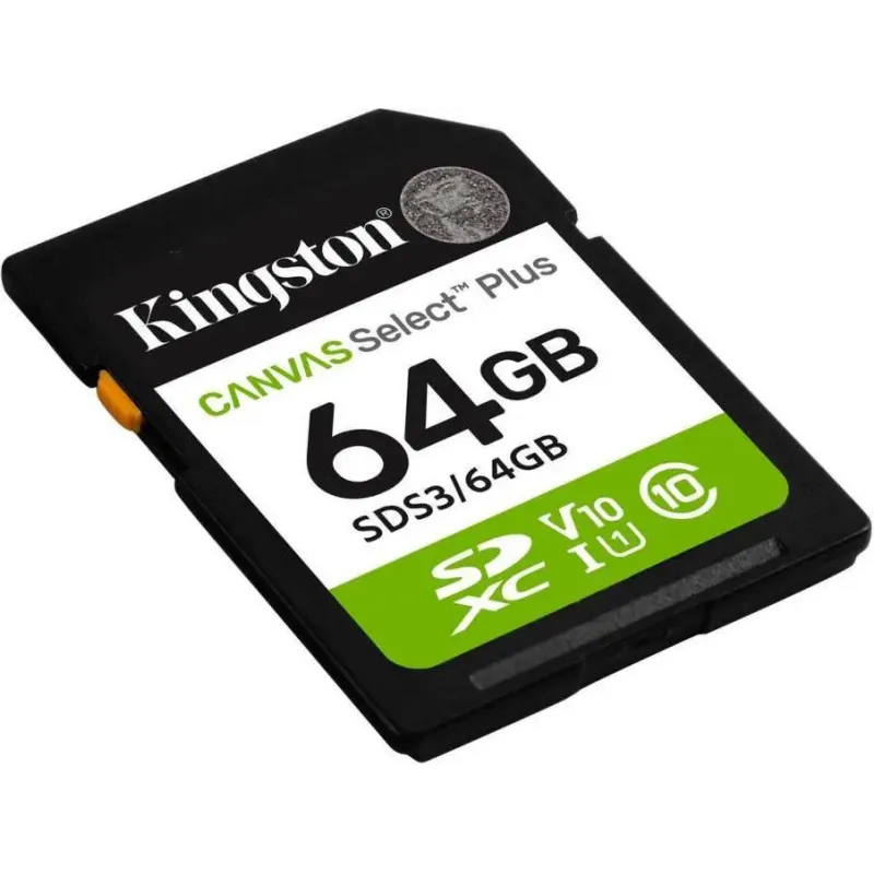 Карта памяти Kingston 64 GB SDXC Canvas Select Plus Gen3 SDS3/64GB