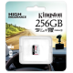 Карта памяти Kingston 256 GB microSDXC High Endurance UHS-I A1 Class 10 (SDCE/256GB)