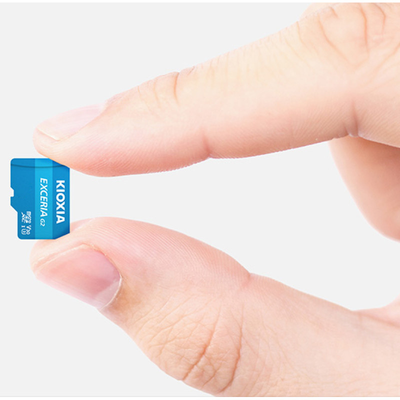 Карта пам'яті Kioxia 256 GB microSDXC Exceria G2 UHS-I U3 V30 A1 Class 10 + SD-adapter (LMEX2L256GG2)