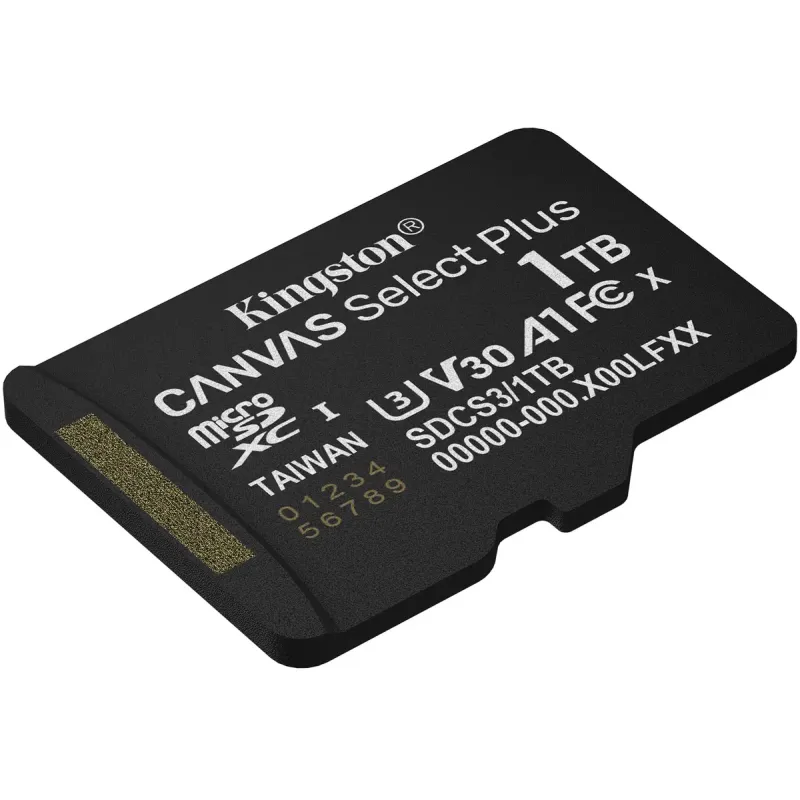 Карта памяти Kingston 1 TB microSDXC Canvas Select Plus Gen3 (SDCS3/1TBSP)