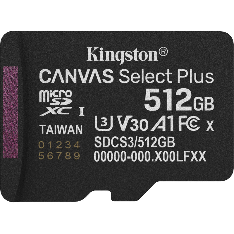 Карта памяти KINGSTON SDCS3/512GBSP