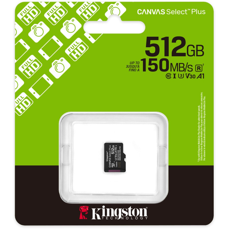 Карта памяти KINGSTON SDCS3/512GBSP