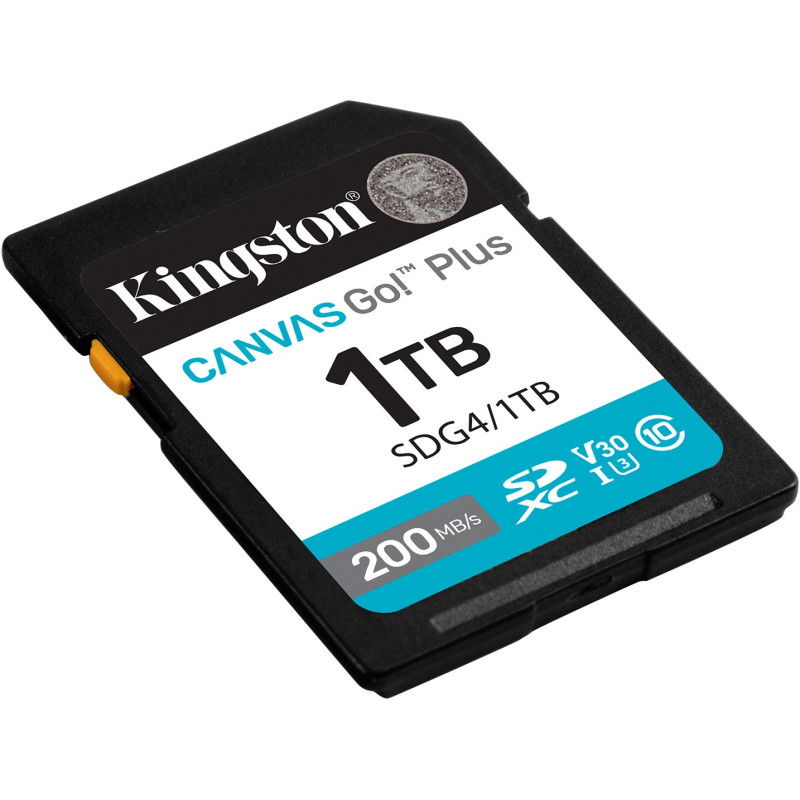 Карта памяти Kingston 1 TB SDXC Canvas Go! Plus C10 UHS-I U3 A2 (SDG4/1TB)