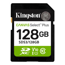 Карта памяти Kingston 128 GB SDXC Canvas Select Plus Gen3 SDS3/128GB