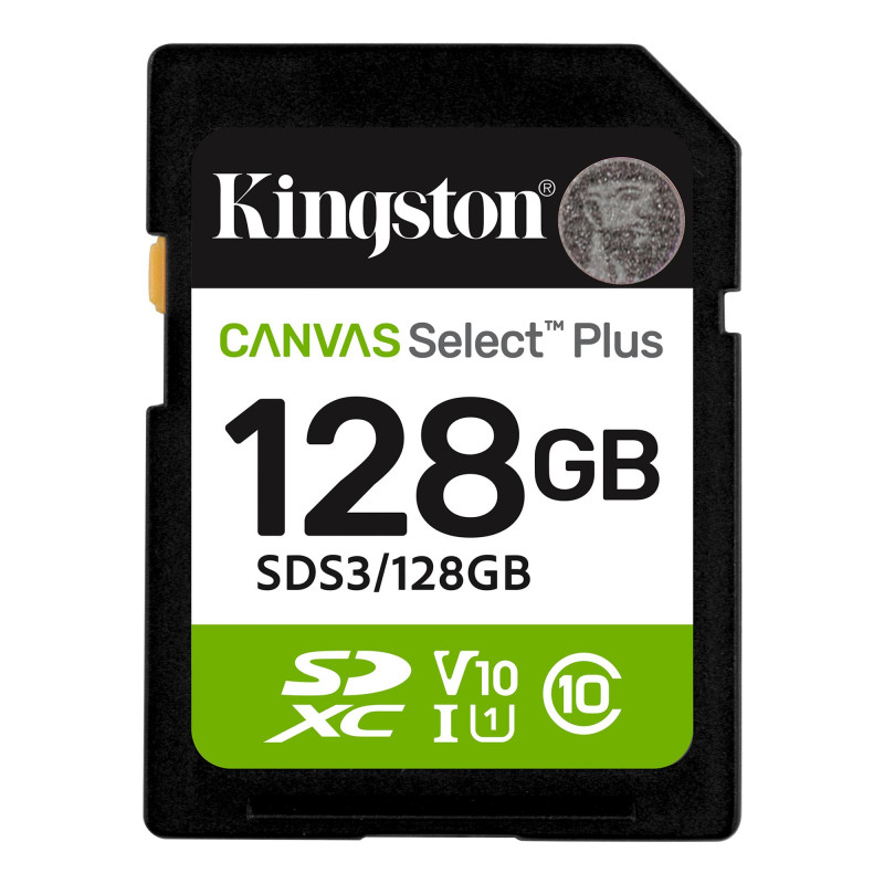 Карта памяти Kingston 128 GB SDXC Canvas Select Plus Gen3 SDS3/128GB