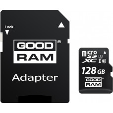 Карта пам'яті GOODRAM 128 GB microSDXC class 10 UHS-I + SD Adapter M1AA-1280R12