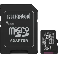Карта пам'яті Kingston 128 GB microSDXC Canvas Select Plus Gen3 + SD-Adapter SDCS3/128GB