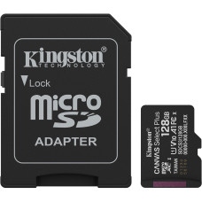 Карта пам'яті Kingston 128 GB microSDXC Canvas Select Plus Gen3 + SD-Adapter SDCS3/128GB
