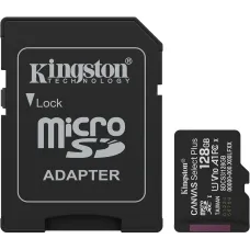 Карта памяти Kingston 128 GB microSDXC Canvas Select Plus Gen3 + SD-Adapter SDCS3/128GB